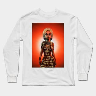 Toon black woman Long Sleeve T-Shirt